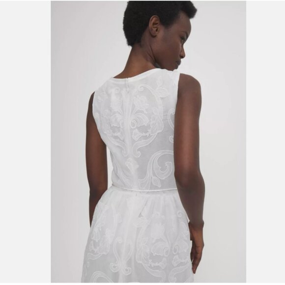 Marchesa Rosa Calla Embroidered Tiered Maxi Dress - Picture 10 of 16